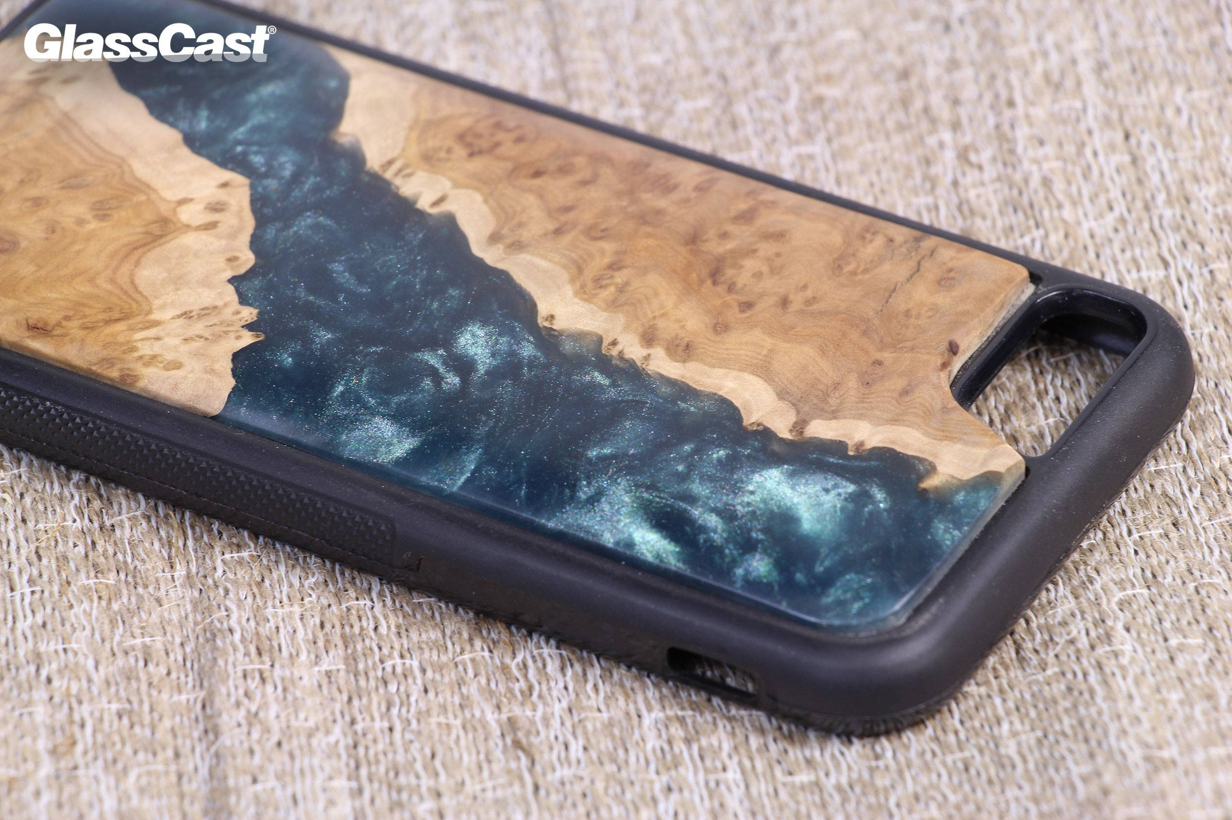 Epoxy Resin River Phone Case GlassCast