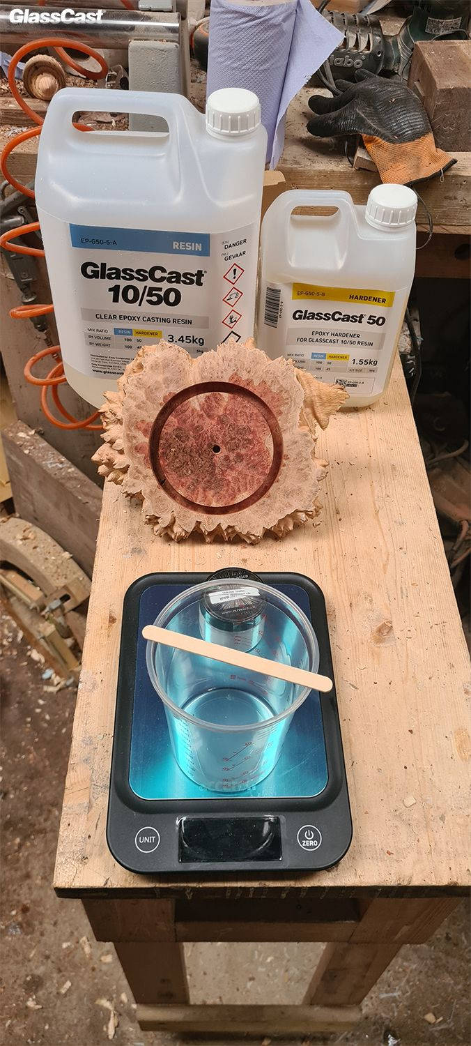 Using GlassCast 50 Epoxy Resin for Casting Blanks for Wood Turning
