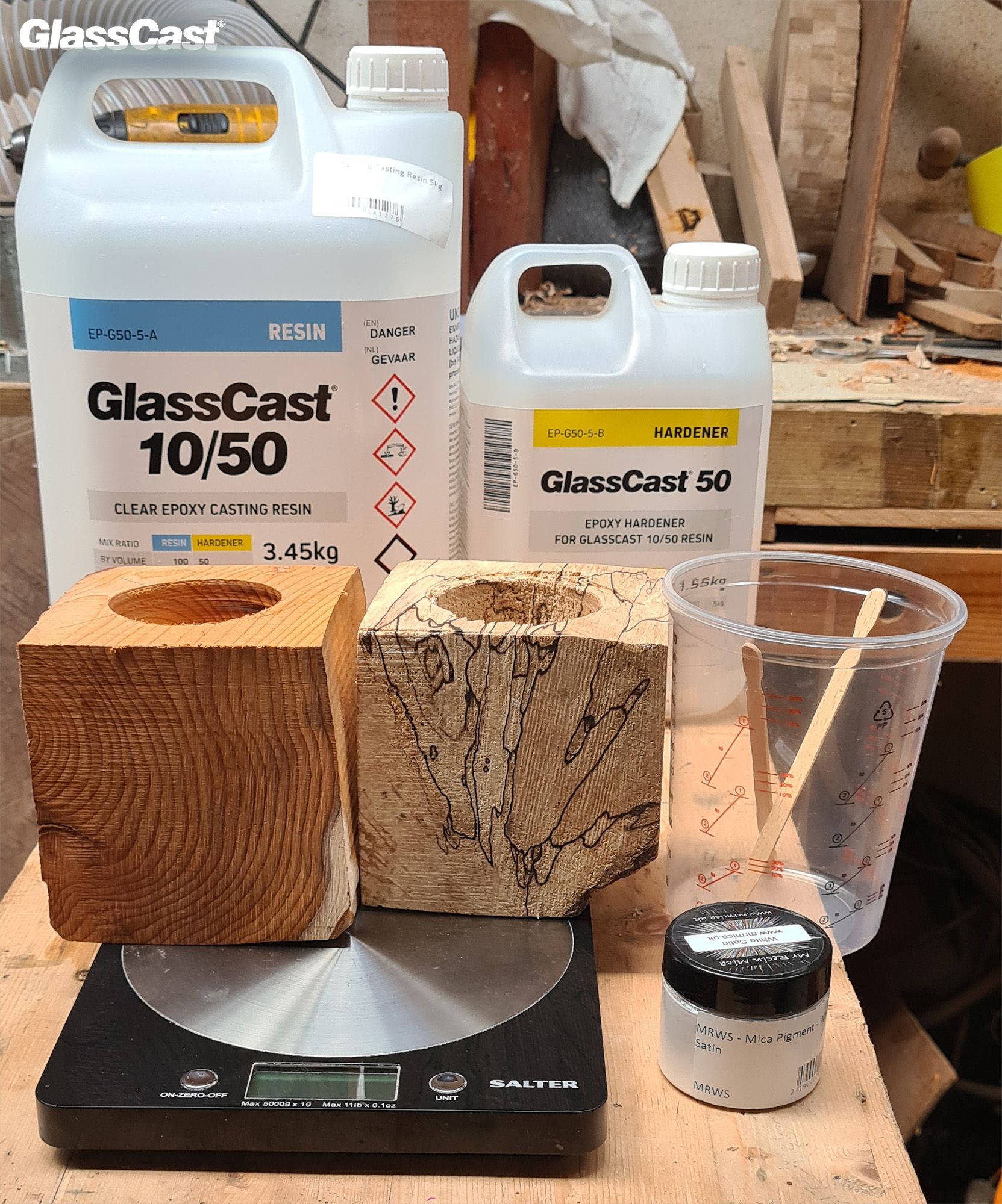 Using GlassCast 50 Epoxy Resin for Casting Blanks for Wood Turning