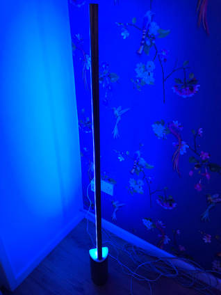 Blue Epoxy Resin Lamp