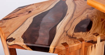 Brown-Metallic-Nesting-Table