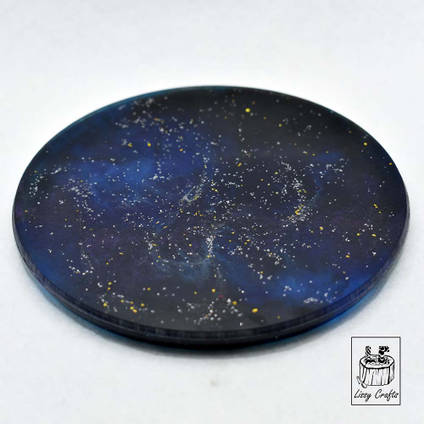 Resin Galaxy Coaster by Lissy Crafts