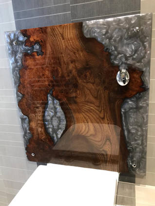 Wood and Resin Cistern Cover by AW Epoxy Design