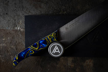 APOSL Blue and Gold Knife