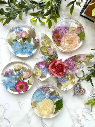 Happiness Blooms Blue Flower Resin Butterfly Casting Set