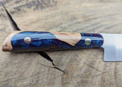 Blue Knife Handle by Nottingham Knife Works