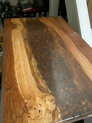 Coffee Bean Coffee Table Top View by William O'Toole