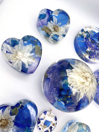 Blue Collection by Crystal Resin by Lucy
