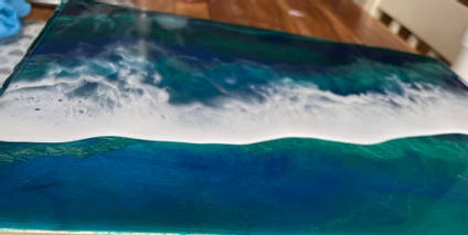 Oceanscape Resin Art by Sara