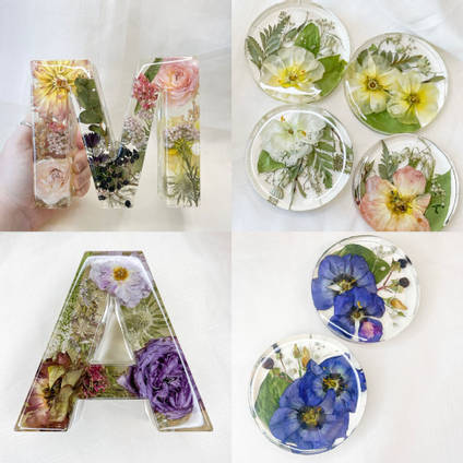 Resin Flowers by Out of the Box by Kate