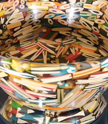 Pencil Bowl Close Up by Leigh Spanswick