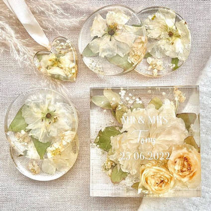 Personalised Resin Flower Casting Set by Out of the Box by Kate