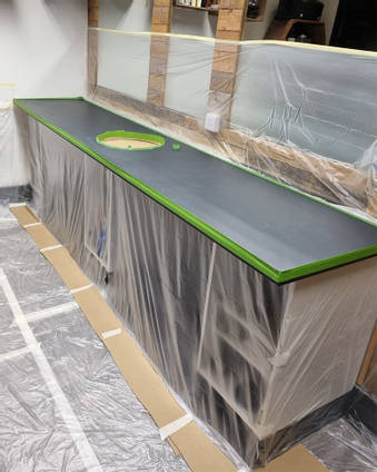 Preparing for Countertop Pour