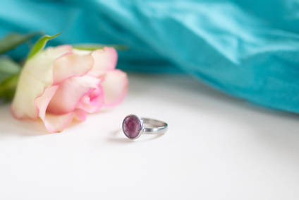 Purple Resin Ring by Paige Alexander