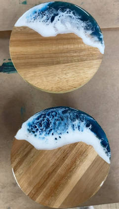 Resin Art Lids by Outside Inwards