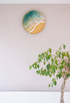 Resin Ocean Art Clock by CAS Studio Art