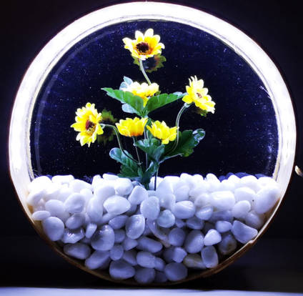 Resin Flower Lamp by MB Resin Art