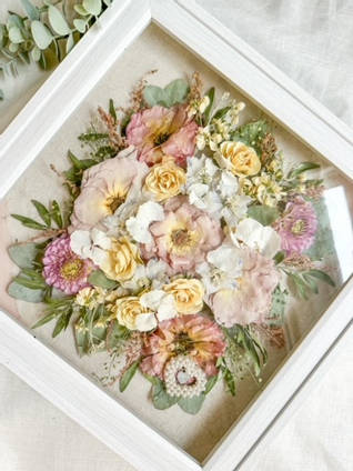 Resin Flowers Box Frame by Out of the Box by Kate