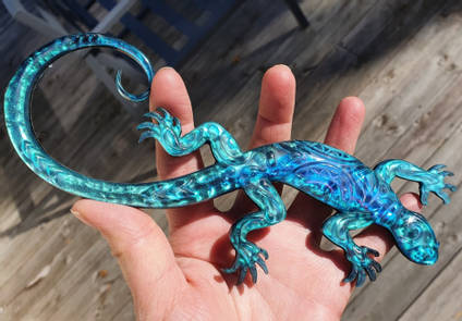 Resin Lizard Casting by Mariannes Hobby and Painting