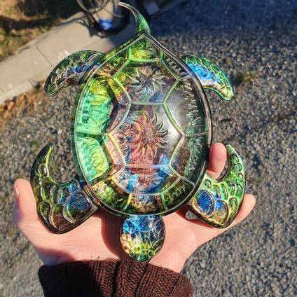 Resin Turtle Casting by Mariannes Hobby and Painting