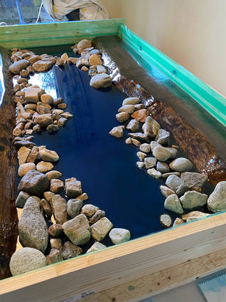 Scottish River Rock Dining Table Process by William O'Toole