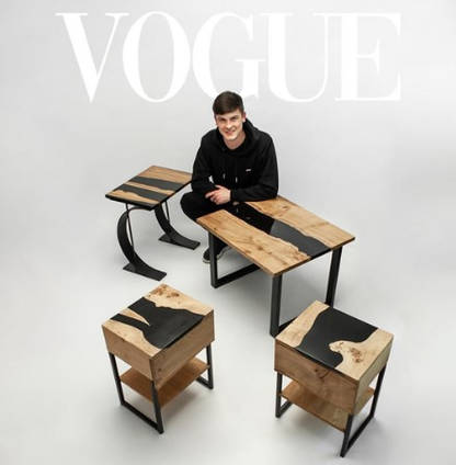 Sole Woodcrafts Vogue featured Lux Noir Black Furniture