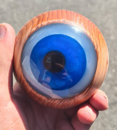 Yew and Resin Eyeball in Hand