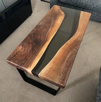 American Black Walnut and Resin River Table Thumbnail