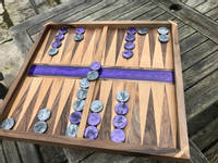 Wood and Resin Backgammon Set Thumbnail