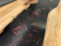 Black and Red River Table Close Up Thumbnail
