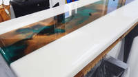 Jaded Copper and White Resin Coffee Table Thumbnail