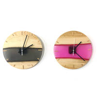 Oldie-Goody-Black-and-Pink-Resin-Clock-Pair Thumbnail