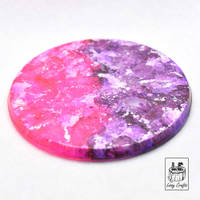 Purple Pink Resin Coaster Thumbnail