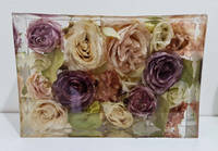 Roses in Resin Plaque by Sals Forever Flowers Thumbnail