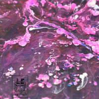 Violet Back Resin Coaster by Lissy Crafts Thumbnail
