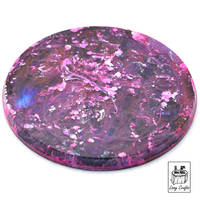 Violet Black Resin Coaster by Lissy Crafts Thumbnail