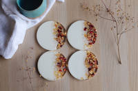 White-Coaster-set-Handcrafted-by-Zsuzsi Thumbnail