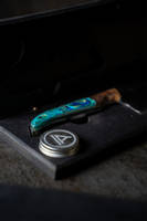 Turquoise Resin Knife Handle by APOSL Thumbnail