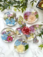 Happiness Blooms Blue Flower Resin Butterfly Casting Set Thumbnail