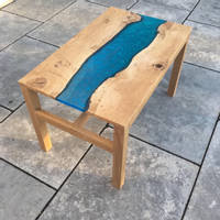 Blue Resin River Coffee Table by Lifetimber Thumbnail