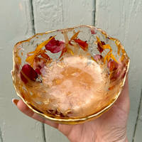 Gold Edged Resin Bouquet Bowl by LLawer O Garaid Thumbnail