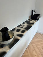 Cow Print Effect Worktop by Crystal Resin Thumbnail