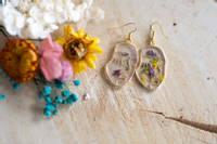 Floral Faces Resin Earrings by Paige Alexander Thumbnail