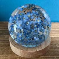 Forget-me-not and Resin Lamp by Bea_utiful Creations Thumbnail