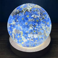 Floral Resin Sphere Lamps Thumbnail