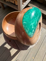 Wood and Resin Bowl Underside by Hannington Ash Thumbnail