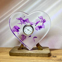 Resin Heart Clock by MB Resin Art Thumbnail