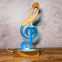 Resin and Wood Treble Clef by MB Resin Art Thumbnail