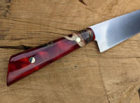 Metallic Red Resin Knife Handle by Nottingham Knife Works Thumbnail