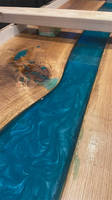 Oak and Resin River Table Pour by EDC Carpentry Thumbnail